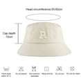 thumbnail image 2 of 55-60cm hat circumference, big head circumference, fisherman hat, women's basin hat, sunscreen sun hat - Beige, 2 of 5