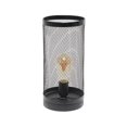 thumbnail image 1 of Simple Designs Lampe de Table Cylindrique en Acier Noir, 1 of 6