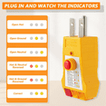 thumbnail image 2 of Outlet Circuit Testers for Grounding Products,Outlet Tester with GFCI, Electrical Receptacle Tester 2 Pack US Plug, 2 of 7