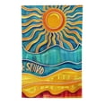 thumbnail image 2 of PHYHOO  Hello Sunshine Summer Garden Flag Vertical Double Sided Sea Welcome Spring Farmhouse Holiday Outside Decorations Burlap Yard Flag White, 2 of 6