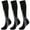 B, variant on YABCSAZ Compression Socks for Women Thigh High Socks Sport Cuts Crew Socks Comfort and Fatigue Relief, Best Support for Medical,Nursing,Running,Cycling,Athletic Socks,Fuzzy Socks for Women Pack of 3