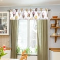 thumbnail image 3 of Yayeee Kitchen Valance Rod Pocket 54" x 18" Living Room Window Curtain, Ice Cream Pattern, 3 of 6