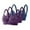 Blue,2*Purple, variant on 3 Pieces Underwire Bras for Women Plus Size Comfortable Breathable Full Coverage Push up Support Lace Everyday Bras (44, 2*Black,White)