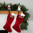 thumbnail image 2 of Northlight Santa and Snowman Christmas Stocking Holders - 5.5" - Set of 2, 2 of 6