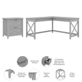 thumbnail image 3 of Key West L Desk with Lateral File Cabinet in Cape Cod Gray - Engineered Wood, 3 of 9