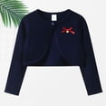 thumbnail image 2 of UACY Girls Long Sleeve Bolero Cardigan, Soft Knit Shrug Sweater with Button Front, Perfect for Kids and Toddlers, 2 of 4
