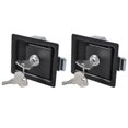 thumbnail image 1 of 2PCS Trailer Tool Box Locks Door Paddle Handle Latch Anti-Theft Paddle Locks for RV Truck Trailer, 1 of 5