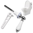 thumbnail image 2 of Ceramic Toilet Flush Handle, Toilet Handles Flush Lever Traditional Victorian Style Toilet Handle Replacement Kit, 2 of 5
