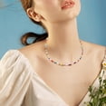 thumbnail image 2 of LYMAYTER Collier Léger Collier pour Femmes - Perles Colorées, Fausse Perle, Style Bohème, 2 of 4