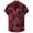 Red, variant on Mens Hawaiian Shirt Short Sleeve Tropical Printed Button Lapel Top Loose Casual Workout Summer Beach Shirts for Men Red S
