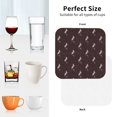 thumbnail image 6 of Pofeuu Leopard Print Print Coasters for Drinks, 4Pack PU Leather Coasters, Bar Drink Coasters for Tabletop Protection, Furniture from Damage-Square, 6 of 6