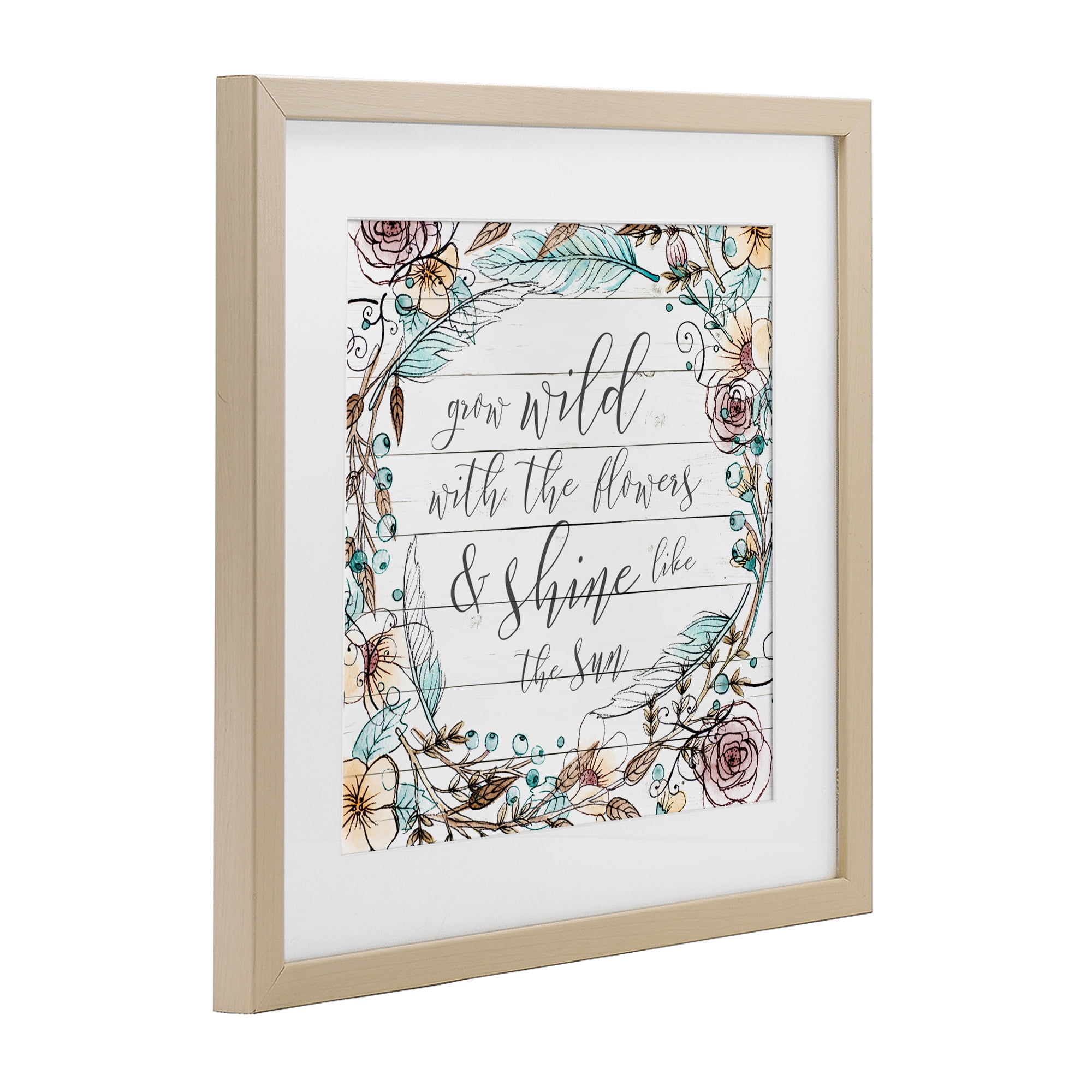 Stupell Industries Grow Wild With Flowers Birch Framed Print Under Glass, design by SD Graphics Studio