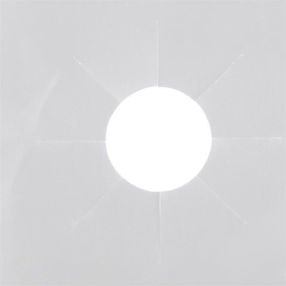 Paquete de 6 Cubiertas para quemadores de estufa de gas: protector de estufa de gas de fibra de vidrio reutilizable Revestimiento de quemador de estufa de gas antiadherente, protectores (Plata) Ecomeon no