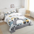 thumbnail image 3 of Castle Fairy Boys Girls Kawaii Truck Queen Comforter Set,Car Theme Bedding Comforter Set, 3 of 8