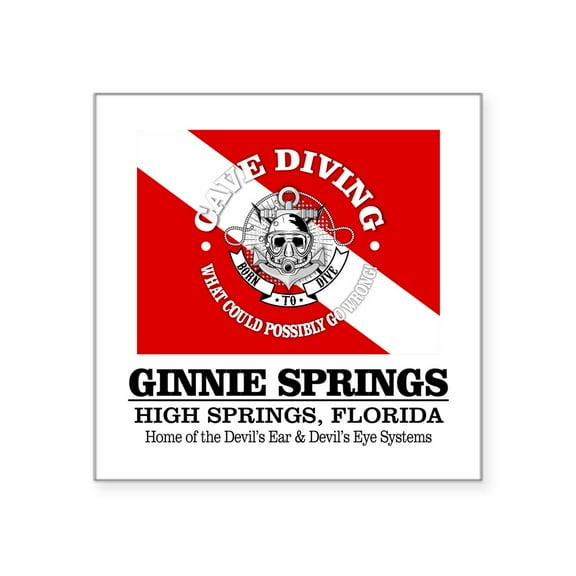 CafePress - Ginnie Springs Sticker - Square Sticker 3" x 3"