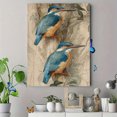 thumbnail image 4 of Kingfisher Bird Vintage Canvas Wall Art Print, Living Room Bedroom Study Hallway Decor, 4 of 8