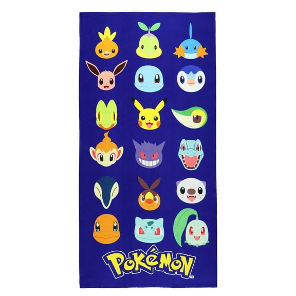 Pokemon Beach Towel Generations Pikachu Eevee Charmander 30"x60"