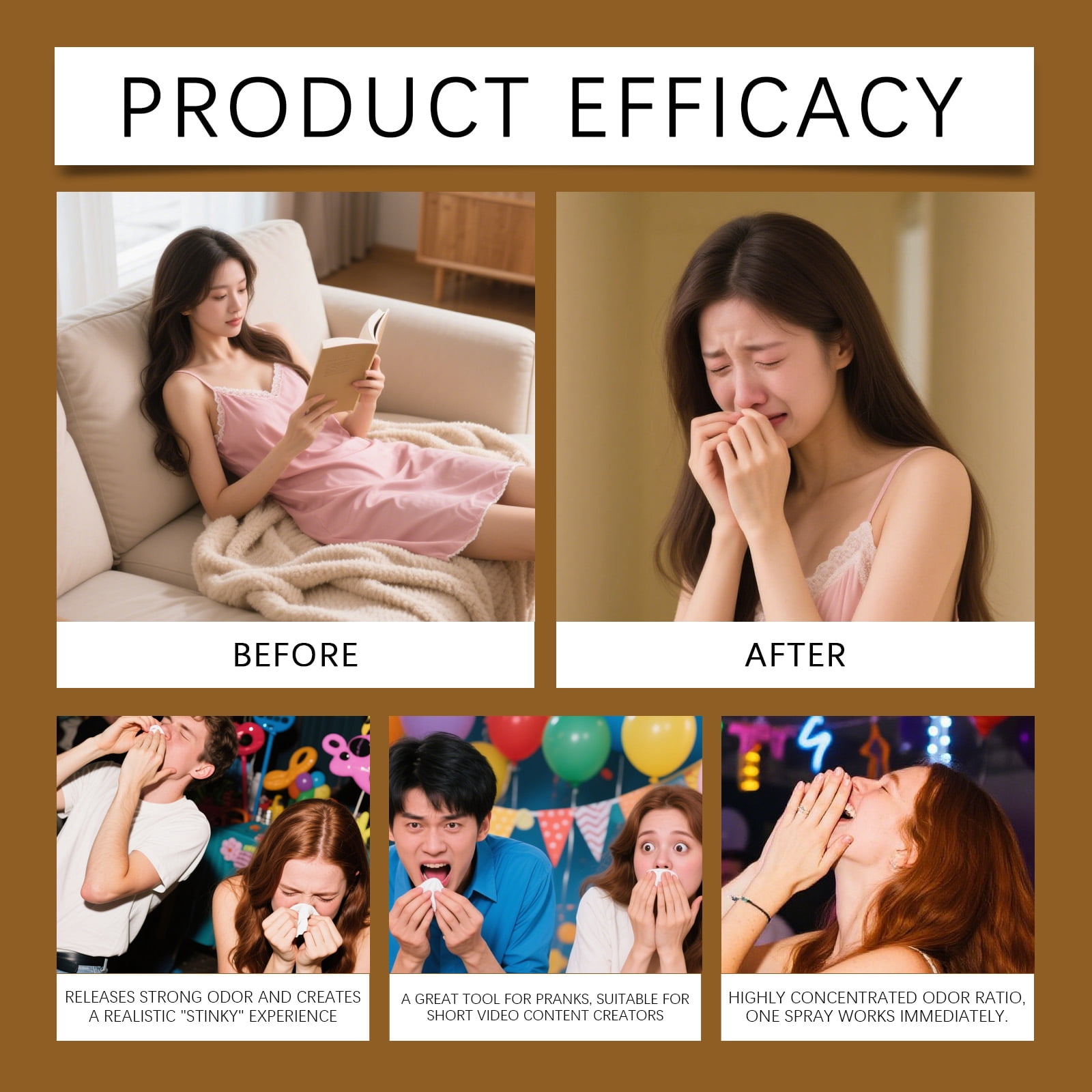 Alvantor Fart Spray Extra Strong Prank Liquid Non-Toxic Party Gag Gift for Adults Kids Funny Stink Odor, 1fl.oz