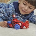 thumbnail image 3 of Spidey and His Amazing Friends Miles Morales: Spider-Man Techno Racer Set 4-Inch Scale Action Figure with Vehicle and Accessory Marvel Preschool Toys Christmas Gifts 3+, 3 of 6