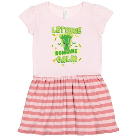 

Inktastic Lettuce Romaine Calm Gift Toddler Girl Dress