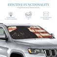 thumbnail image 2 of Bingfone Wood Grain Bald Eagle Car Windshield Sunshade,Sun Foldable Sun Shield Sun Visor for Car - Medium, 2 of 8