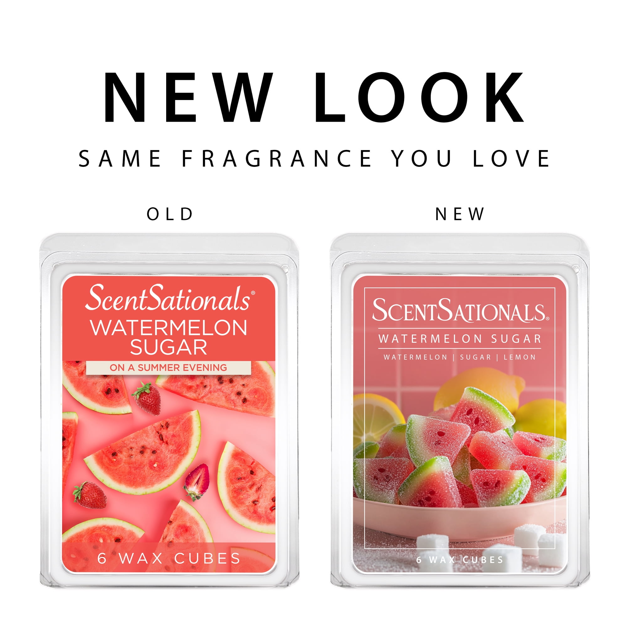 (5 pack) Watermelon Sugar Scented Wax Melts, ScentSationals, 5 oz