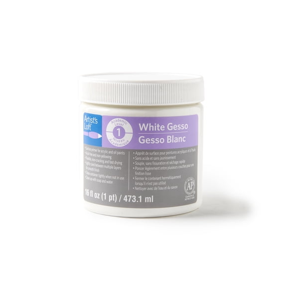 9 Pack: White Acrylic Gesso by Artist's Loft - 16oz.