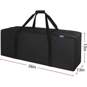 INFANZIA 36 Sports Duffle Bag - 100L Large Travel Duffel Luggage Bag with Upgrade Zipper, Durable & Water Resistant, Black