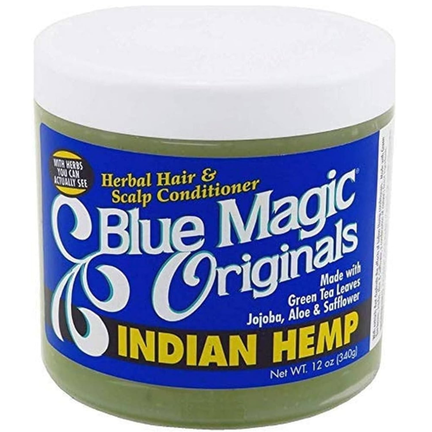 Blue Magic Originals Indian Hemp Herbal Hair & Scalp Conditioner, 12 oz, All Hair Types