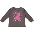 thumbnail image 3 of Inktastic I'm Two, Let's Party- 2nd Birthday Girls Long Sleeve Toddler T-Shirt, 3 of 5