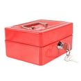 thumbnail image 2 of Security Box - Money Box Tin 1Pc Mini Portable Steel Petty Lockable Cash Money Coin Safe Security Box Household New(Rot), 2 of 7