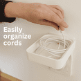 thumbnail image 3 of Iris Floating Shelf – Space-Saving Wall Mounted Outlet Shelf with Built-In Cord Management | Modern Small Shelf for Smart Devices & Home Organization, 3 of 8