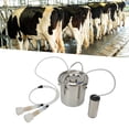 thumbnail image 3 of Extractor de leche de ordeño ANGGREK Acero inoxidable a presión al vacío para vacas, 3 of 8