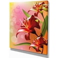 thumbnail image 2 of Design Art - Belle Fleur Vector sur Fond Rose, 2 of 4