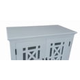 thumbnail image 3 of Leroy Accent Solid Wood Cabinet W/ Glass Door & Shelf White, 3 of 5