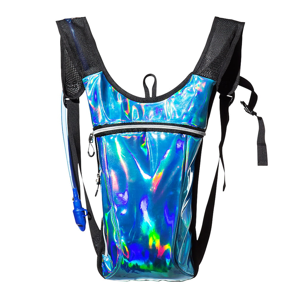 Hiking Biking Running and More Sojourner Rave Hydration Pack Backpack Raves 2L Water Bladder Included for Festivals Climbing 