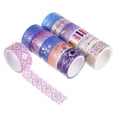 thumbnail image 2 of Washi Tape Set, 12/27 adhesiva dorada para álbumes de recortes, cinta decorativa para manualidades, envoltura de regalos, diarios, - .6cmx3m Gloria Papel de Scrapbooking, 2 of 8