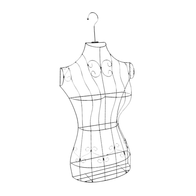 Maniquí de torso de medio cuerpo colgante BLESIY forma de vestido para exhibición en boutique