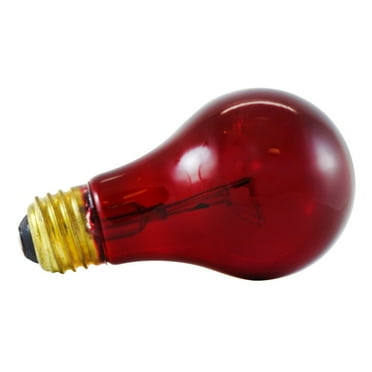 Havells 60944 Incandescent 25-Watt Medium A19 Light Bulb, Red