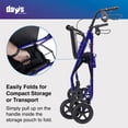 thumbnail image 2 of Days Lightweight Rollator, Aluminum, 364 lb Capacity, 1 Pack, 2 of 6