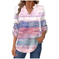 thumbnail image 1 of Blouses pour Femmes, Blouse Chemise Confortable à Boutons à Manches Longues Imprimée Coupe Régulière Décontractée pour Femmes, Blouses pour Femmes Mode, 1 of 8