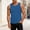 Blue, variant on BVnarty Men's Solid Color Crew Neck Sleeveless Tank Top with Chest Pocket Detail Casual Summer Daily Wear Gym Workout Breathable Top Navy XL