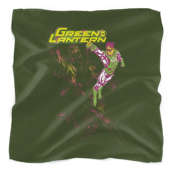 Green Lantern Lantern Spray Bandana (21 in x 21 in)
