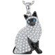 thumbnail image 2 of Collares con dijes CatNeck07 1Pza Siamese Plata/Negro Metal Cadena y Dije., 2 of 2
