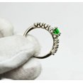 thumbnail image 4 of 925 Sterling Silver Natural Certified 2 Ct Emerald Solitaire Ring For Beloved, 4 of 5