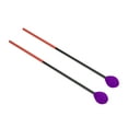 thumbnail image 3 of Mazos de Marimba, martillo de mazo de hilo de algodón de fibra de carbono para instrumentos de percusión de bajo, cabeza púrpura, 3 of 12