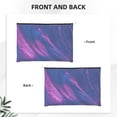 thumbnail image 2 of Kdxio Neon Gradient Blue Makeup Bag Toiletry Bag Canvas Makeup Bags Zipper Cosmetic Pouch Travel Cosmetic Pouch for Women Gifts, 2 of 7