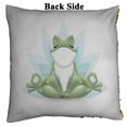 thumbnail image 2 of PKQWTM Funny Frog Doing Yoga Reversible Mermaid Cushion Cover Home Decor Sequin Pillow Case Size 20x20 inches, 2 of 2