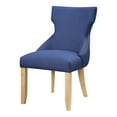 thumbnail image 3 of Gaji Wing Back Fabric Dining Chairs, Set of 2, Blue, 3 of 11