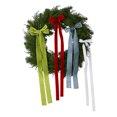 thumbnail image 2 of Greenery Christmas Wreath with Bows, Multicolor, 24", by Holiday Time, 2 of 6
